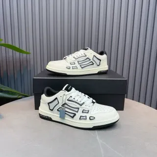 Amiri Skel Top Low Off-White y Negro Zapatillas Lifestyle