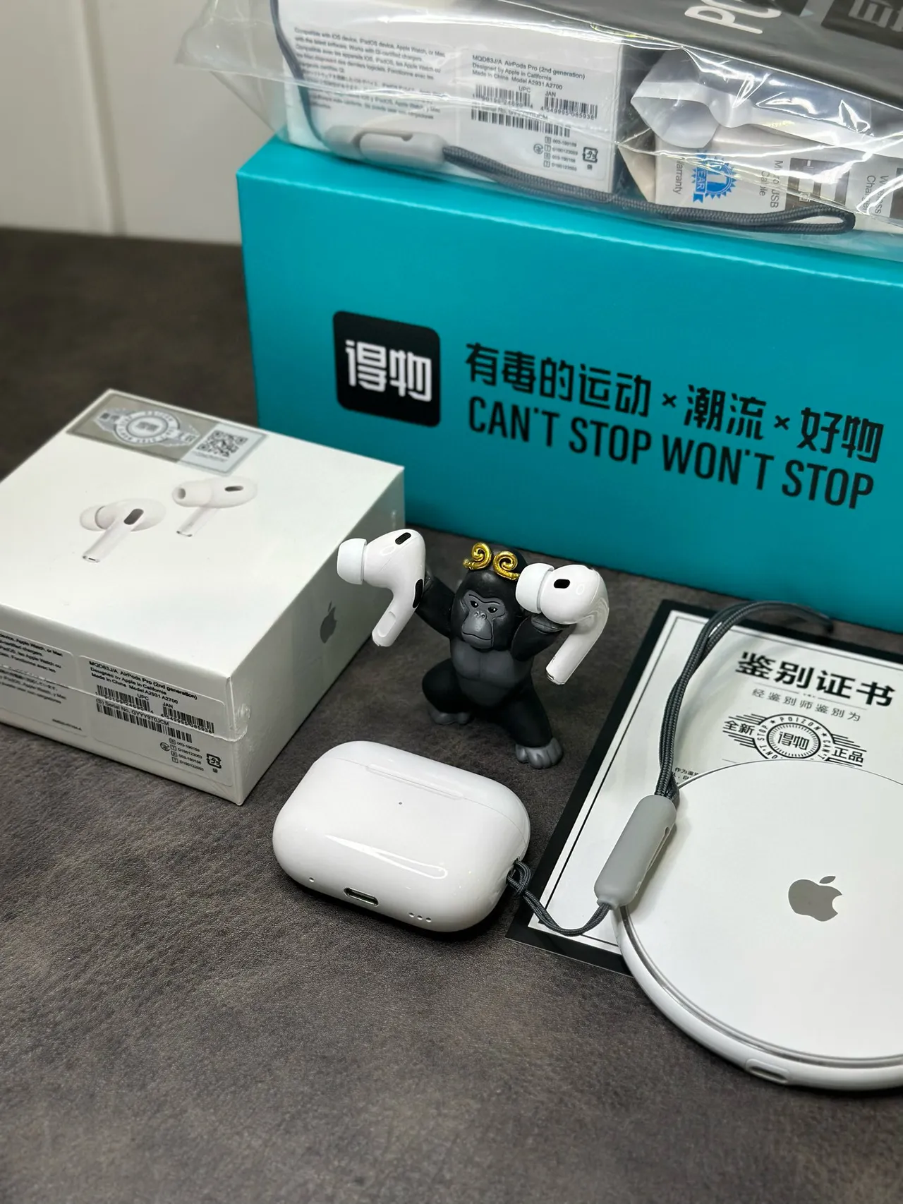 Apple AirPods Pro Blanc Gris Style Tige Matte TWS Écouteurs 7