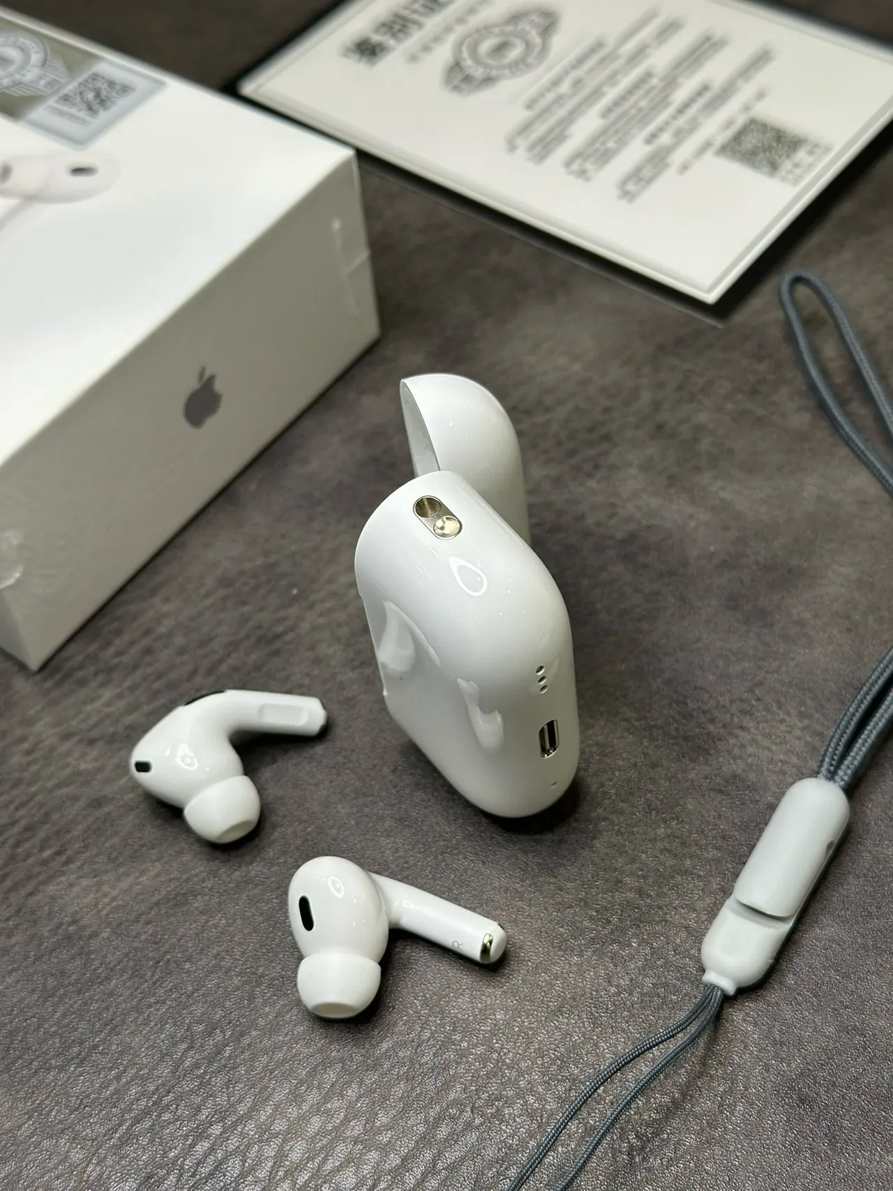 Apple AirPods Pro Blanc Gris Style Tige Matte TWS Écouteurs 9