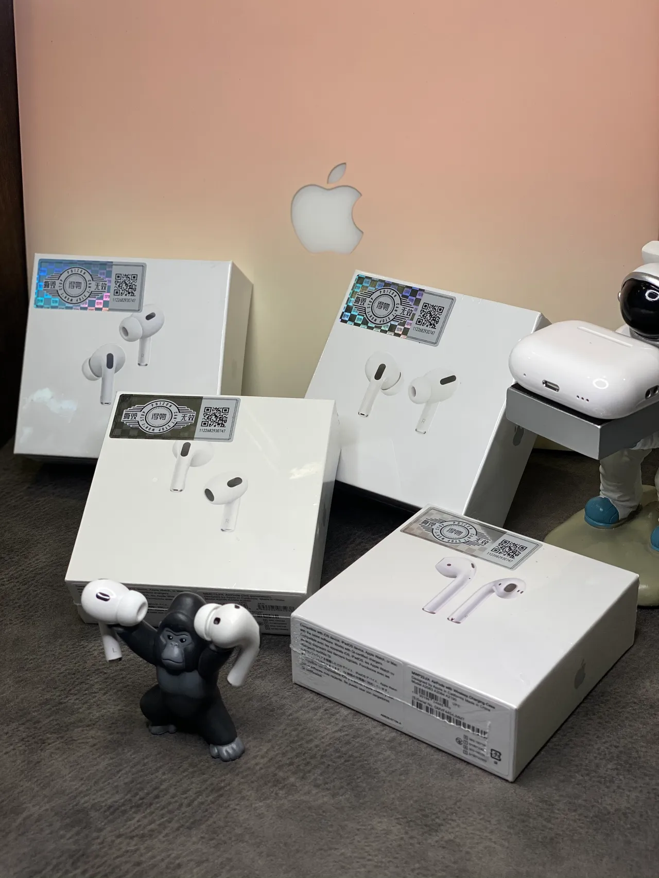 Apple AirPods Pro Blanc Gris Style Tige Matte TWS Écouteurs 12
