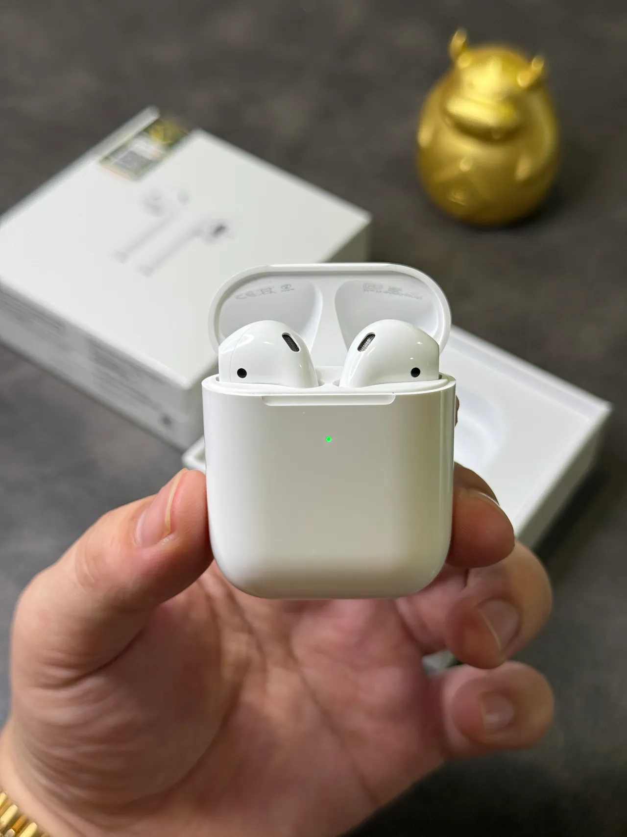 Apple AirPods écouteurs TWS style tige blanc open-fit 10