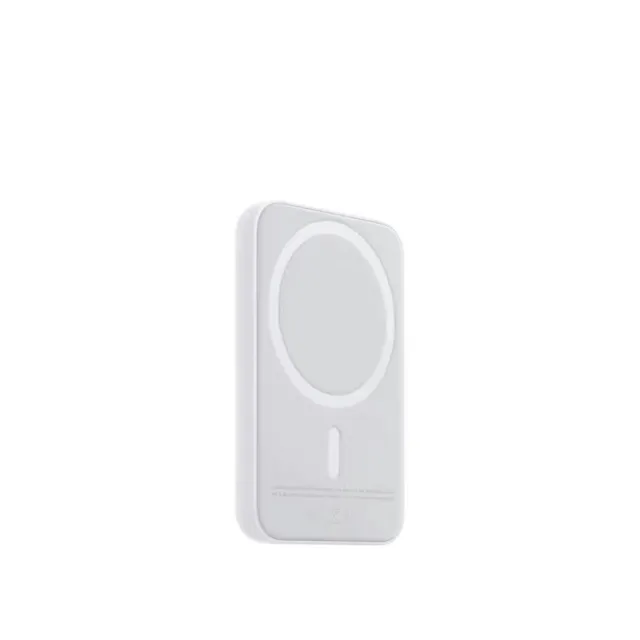 Apple Blue White Magnetic Attachment Rectangular Slim Profile Power Bank 2