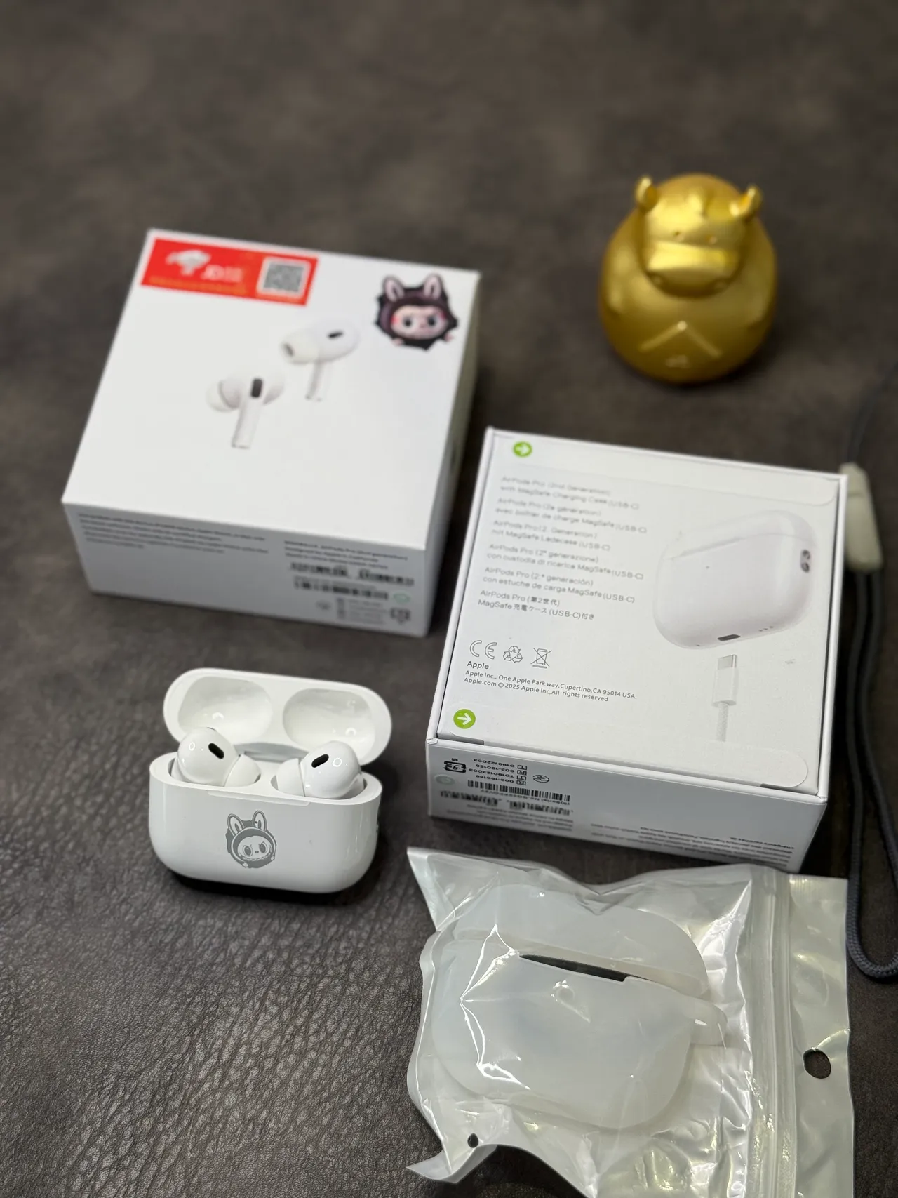 Apple Blanc et Gris Style Tige Open-Fit TWS Écouteurs 4