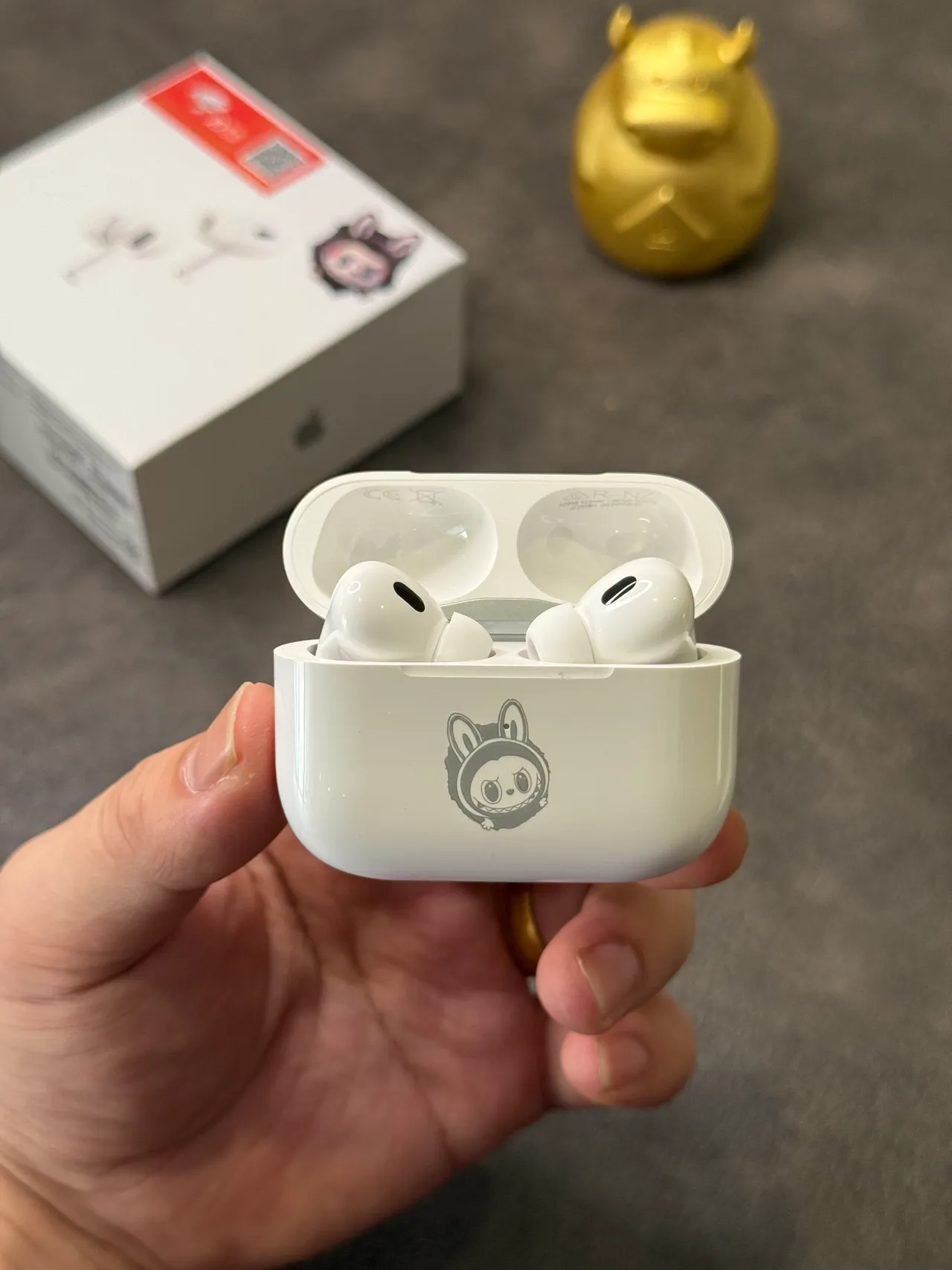 Apple Blanc et Gris Style Tige Open-Fit TWS Écouteurs 7