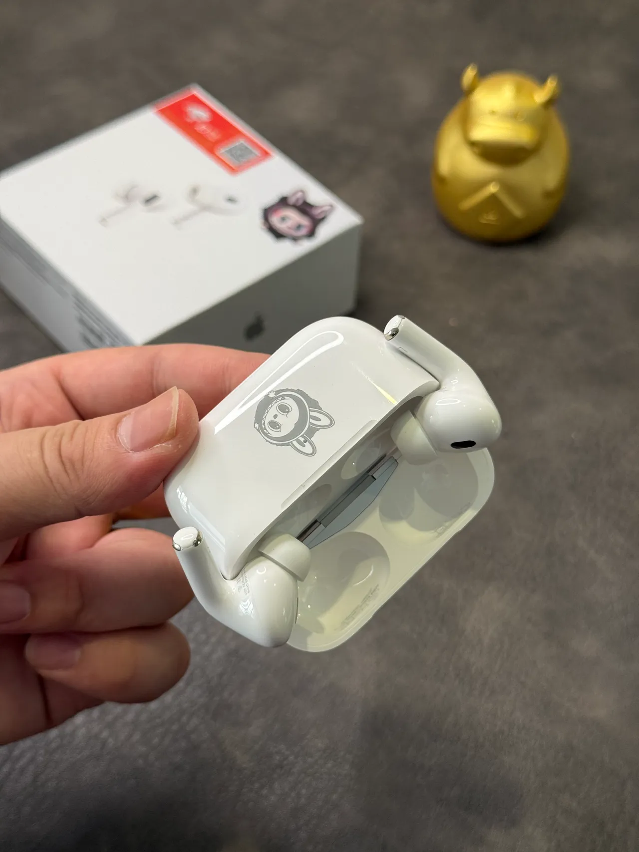 Apple Blanc et Gris Style Tige Open-Fit TWS Écouteurs 8