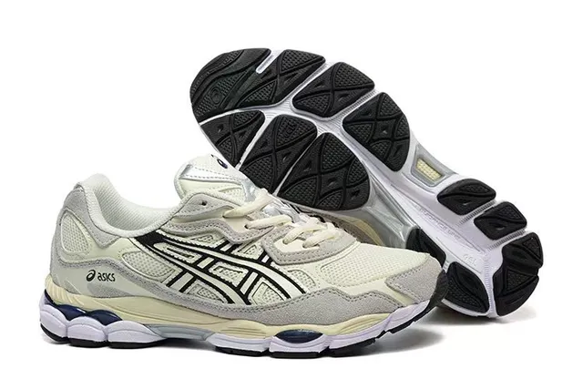 ASICS بيج ونافي ريترو رنينغ سيليويت شبكة وصناعي تراكب بناء أسلوب حياة سنيكرز 4