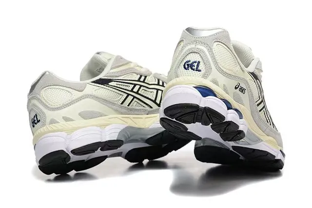 ASICS بيج ونافي ريترو رنينغ سيليويت شبكة وصناعي تراكب بناء أسلوب حياة سنيكرز 5