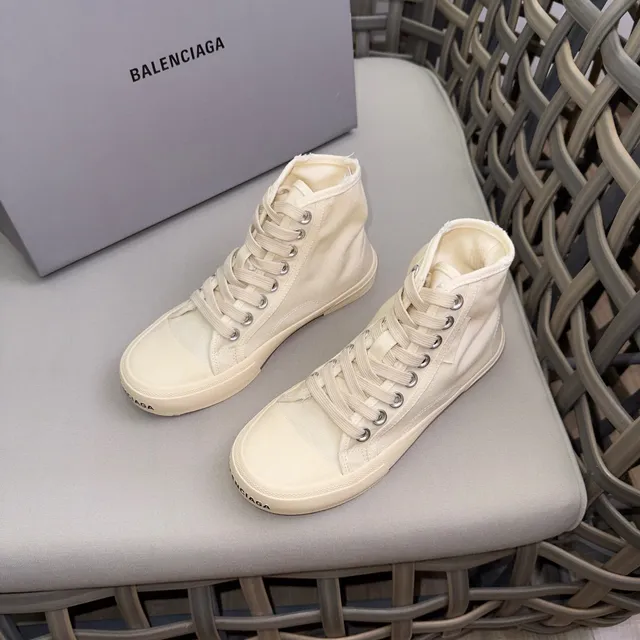 Balenciaga Defender Beige High-Top Lona Lifestyle Zapatillas 3