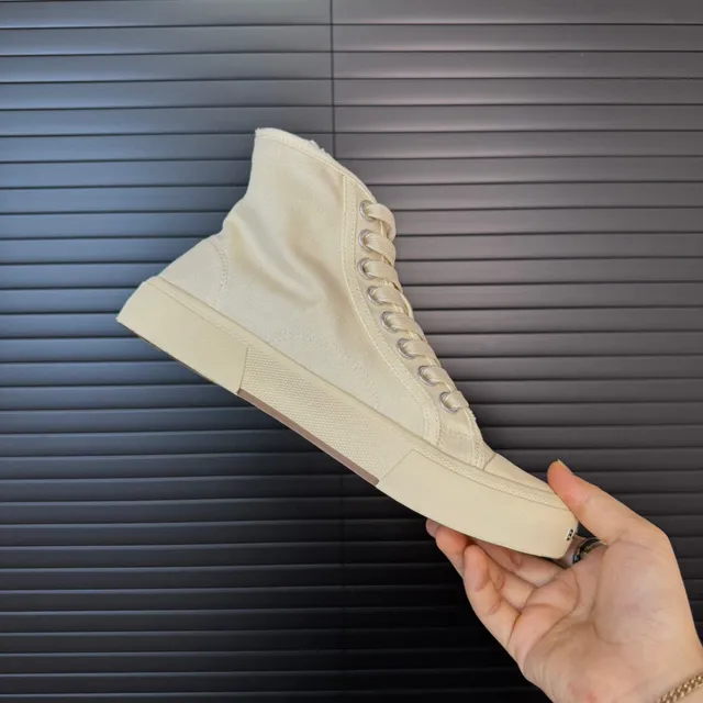 Balenciaga Defender Beige High-Top Lona Lifestyle Zapatillas 6