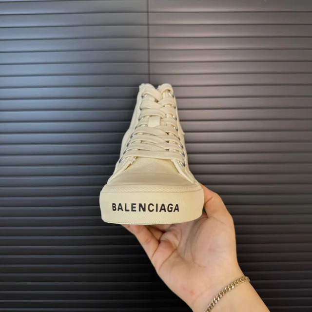 Balenciaga Defender Beige High-Top Lona Lifestyle Zapatillas 7