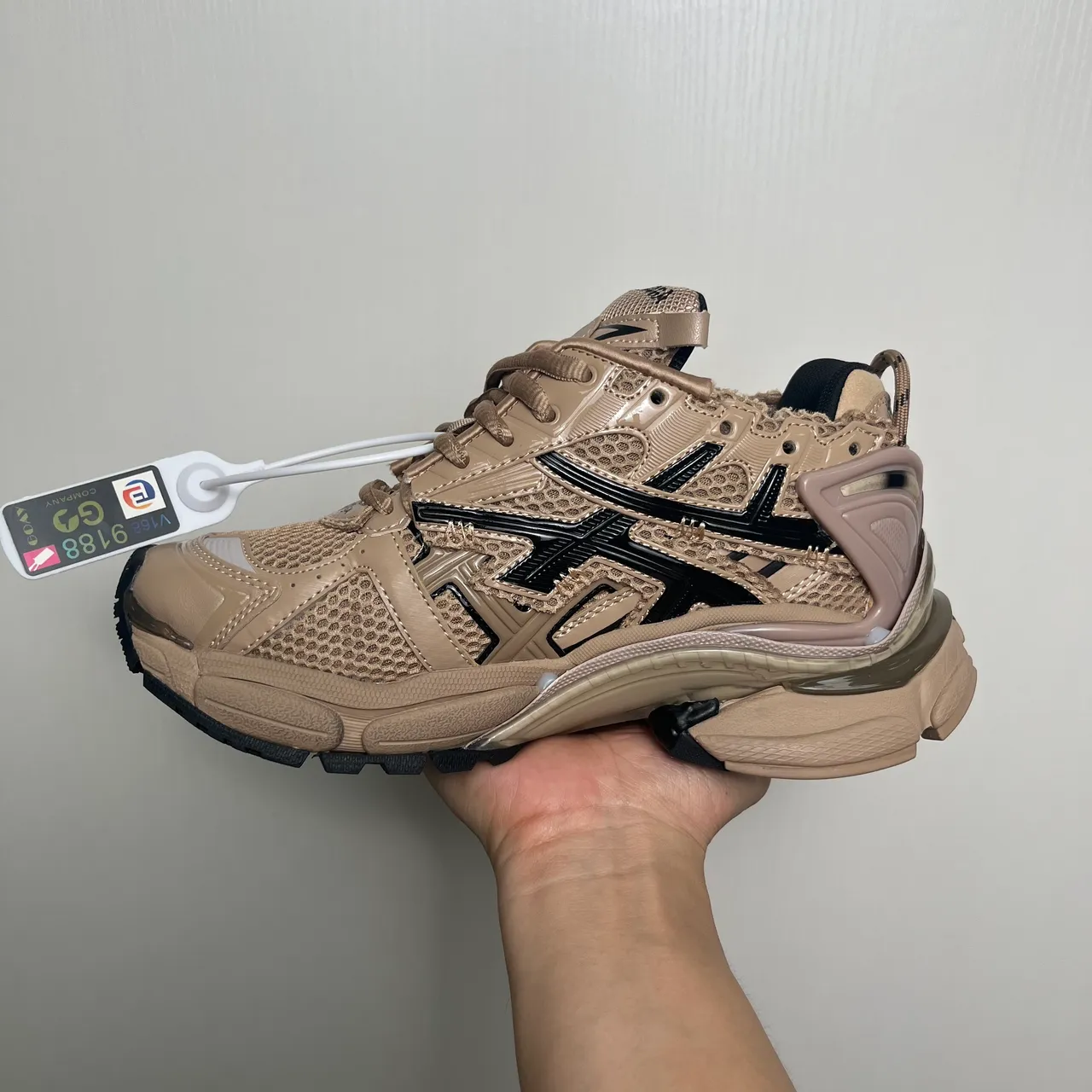 Balenciaga Runner Beige and Black Chunky Sneakers 3