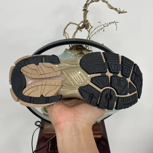 Balenciaga Runner Beige and Black Chunky Sneakers 4