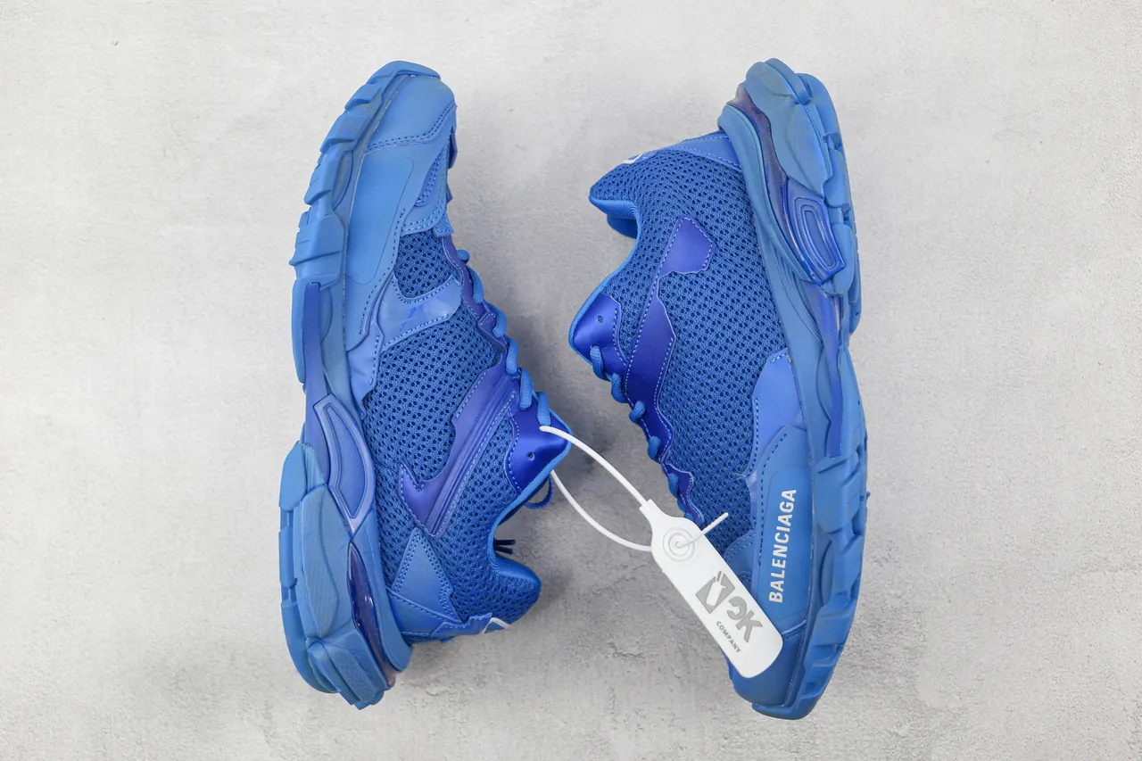 Balenciaga Runner Monochromatique Bleu Chaussures Chunky 2