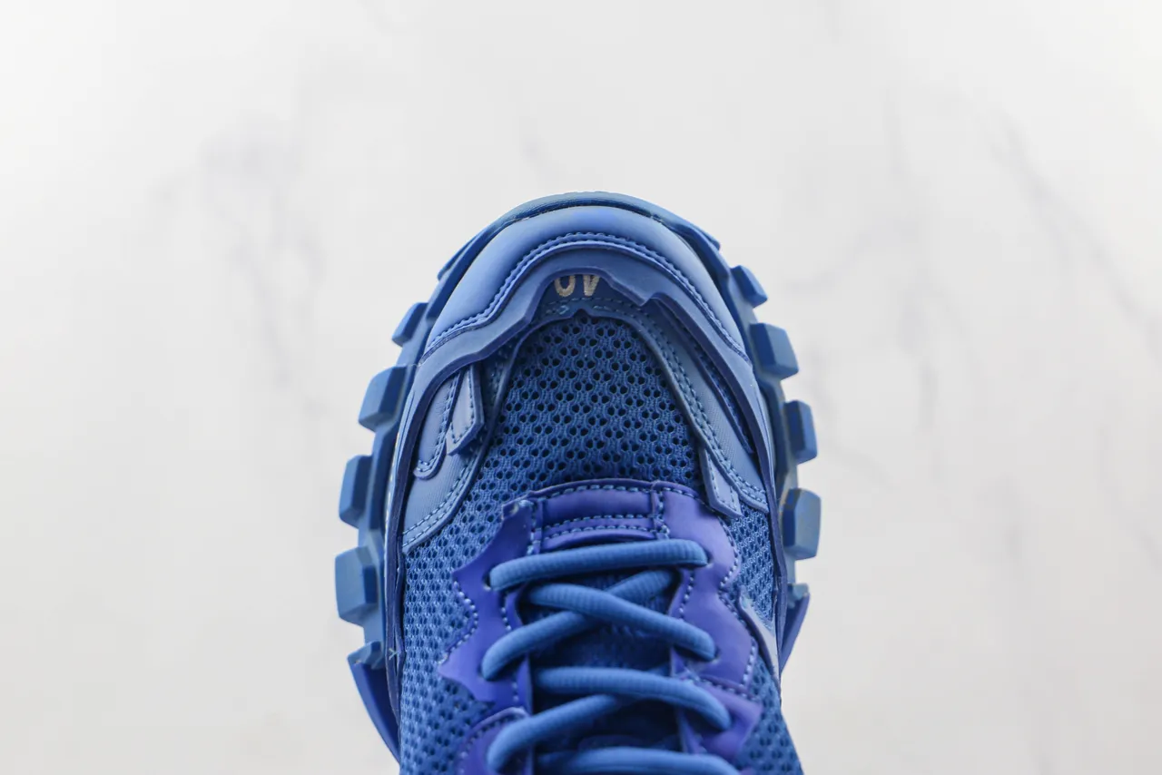 Balenciaga Runner Monochromatique Bleu Chaussures Chunky 6