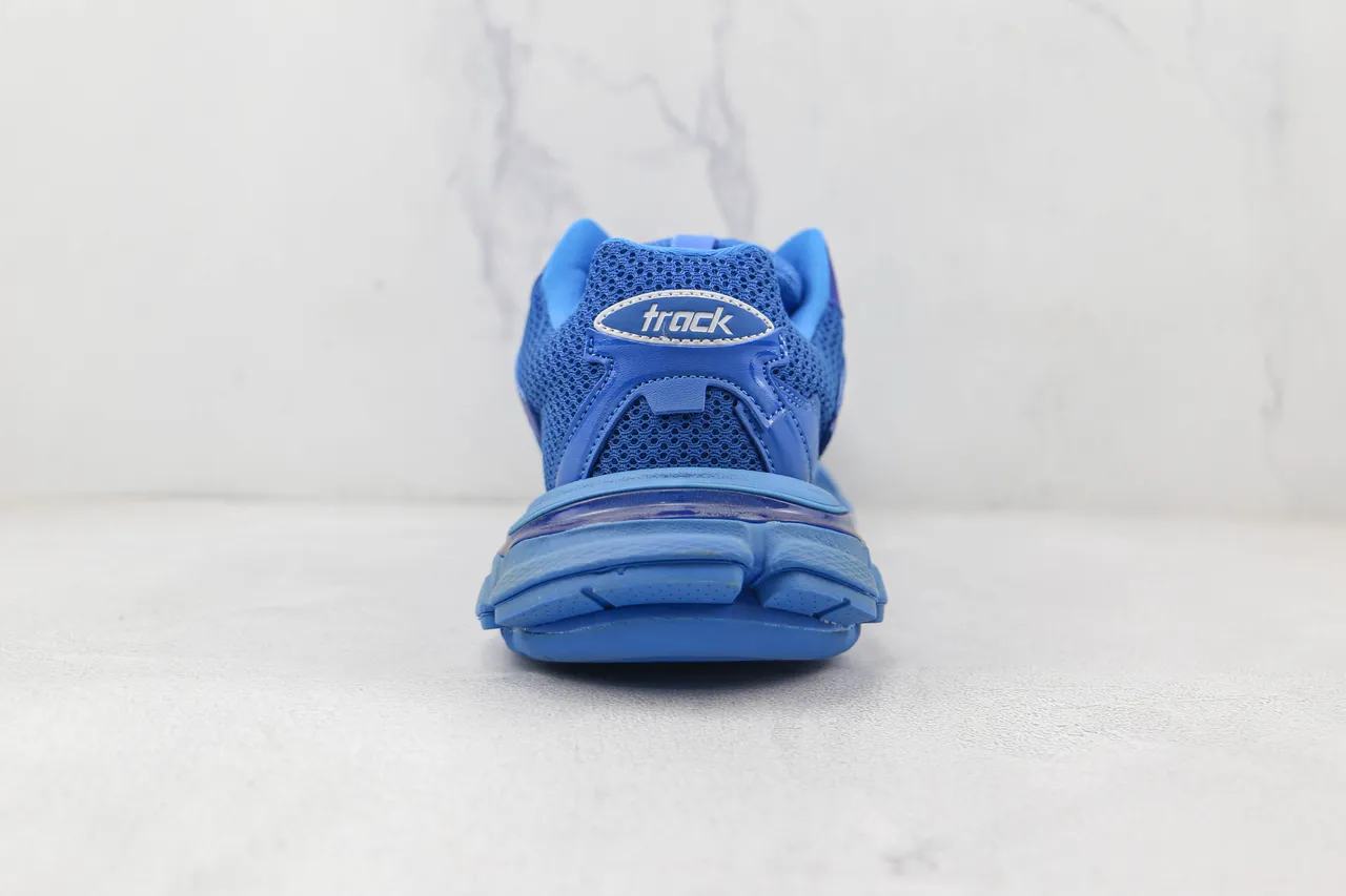 Balenciaga Runner Monochromatique Bleu Chaussures Chunky 9