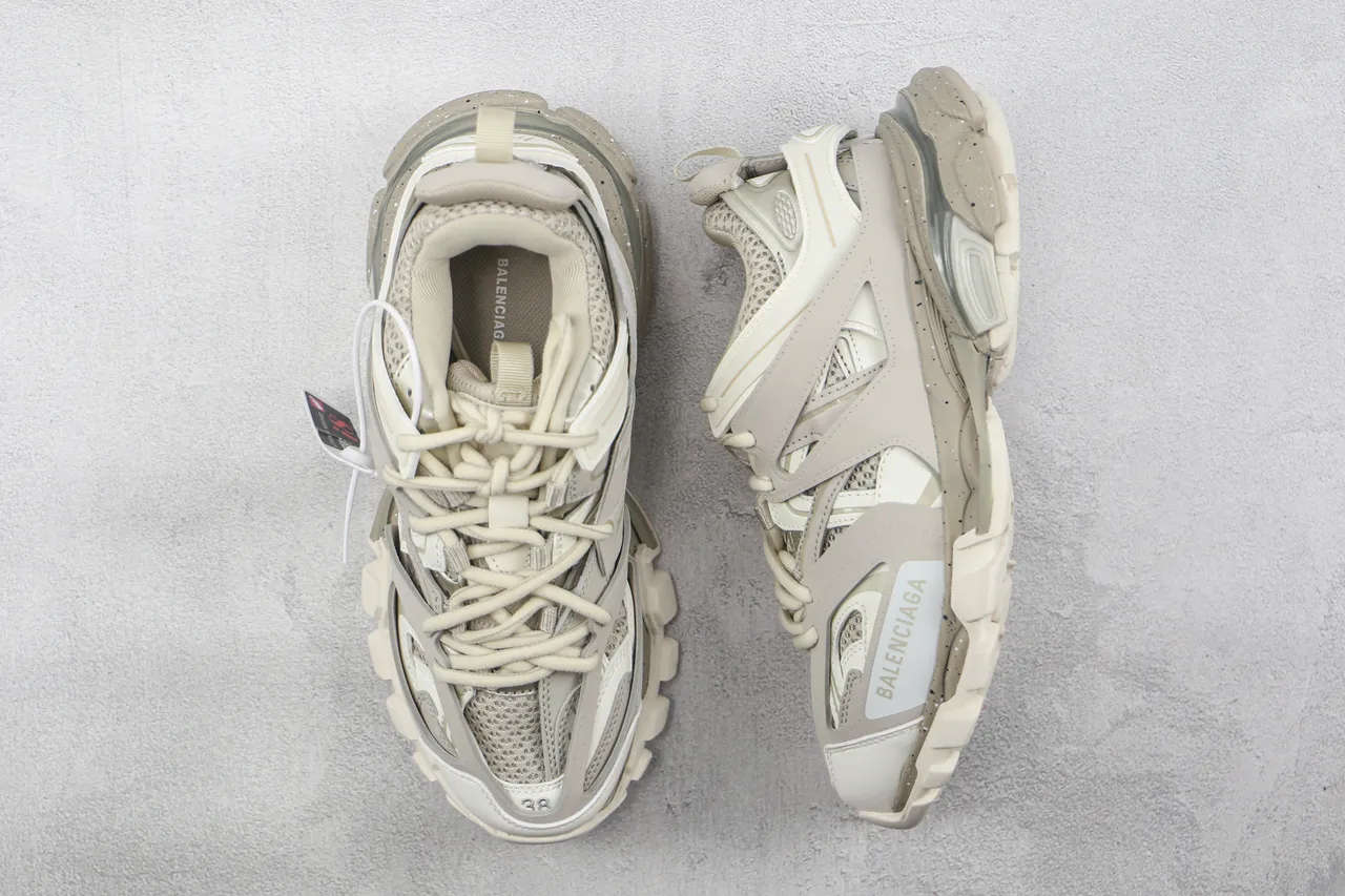 Balenciaga Track Trainer Beige Off-White Chunky Sneakers 3