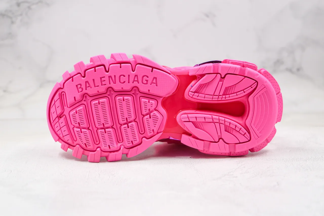 Balenciaga Track Trainer Vibrant Pink Chunky Sneakers 3