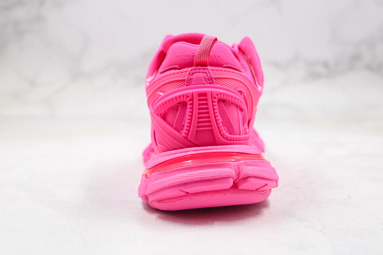 Balenciaga Track Trainer Vibrant Pink Chunky Sneakers 4