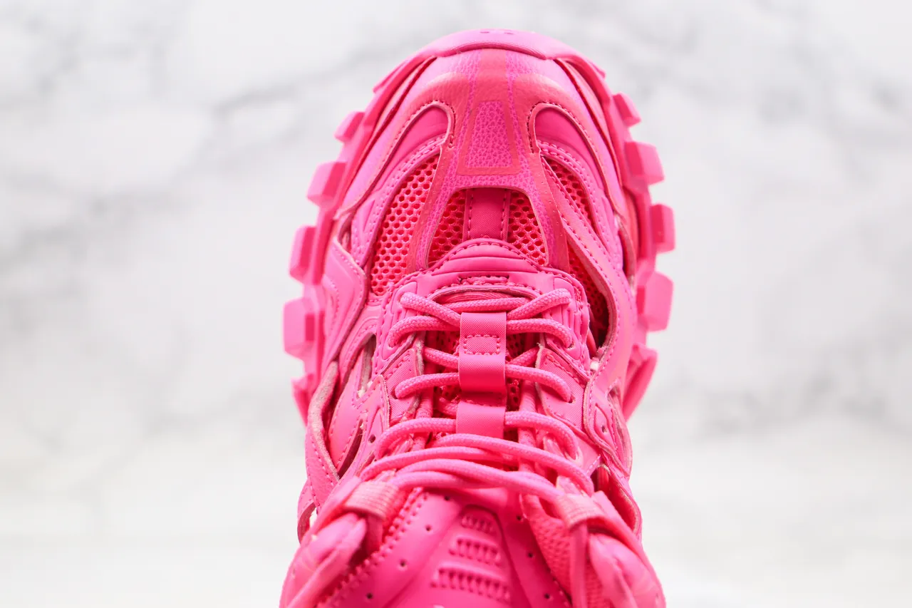 Balenciaga Track Trainer Vibrant Pink Chunky Sneakers 5