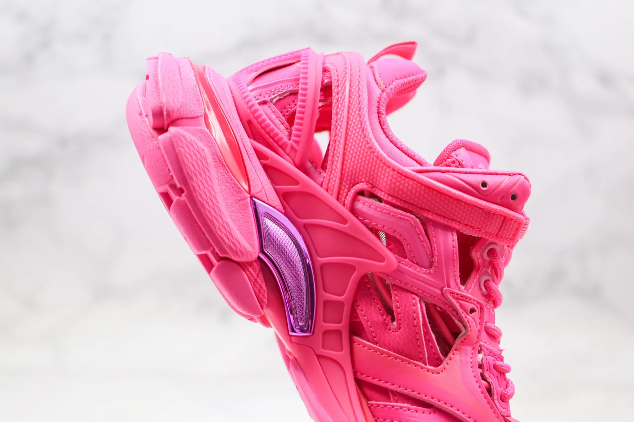 Balenciaga Track Trainer Vibrant Pink Chunky Sneakers 8