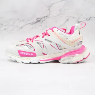 Balenciaga Track Trainer White and Pink Chunky Sneakers