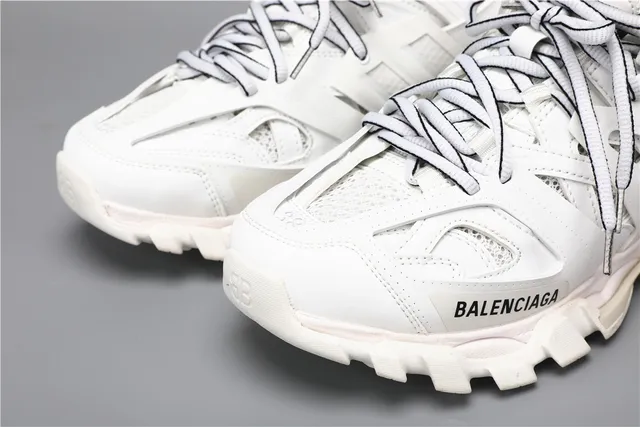 Balenciaga Track Trainer Zapatillas Chunky Blancas Negras 4