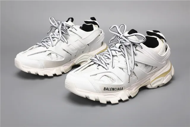 Balenciaga Track Trainer Zapatillas Chunky Blancas Negras 5