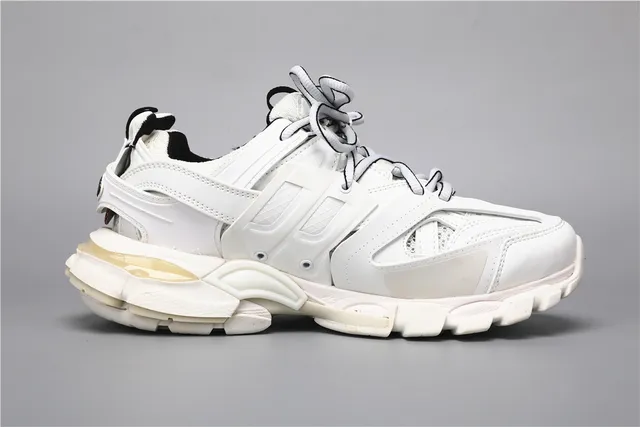 Balenciaga Track Trainer Zapatillas Chunky Blancas Negras 8