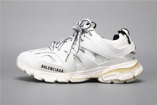 Balenciaga Track Trainer Zapatillas Chunky Blancas Negras 9