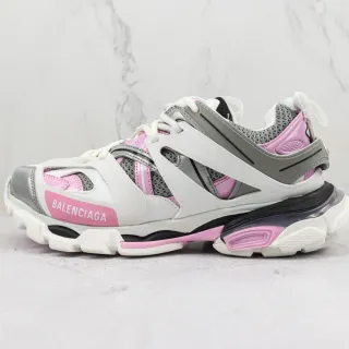 Balenciaga Track Trainer সাদা গোলাপি ধূসর চংকি স্নিকার
