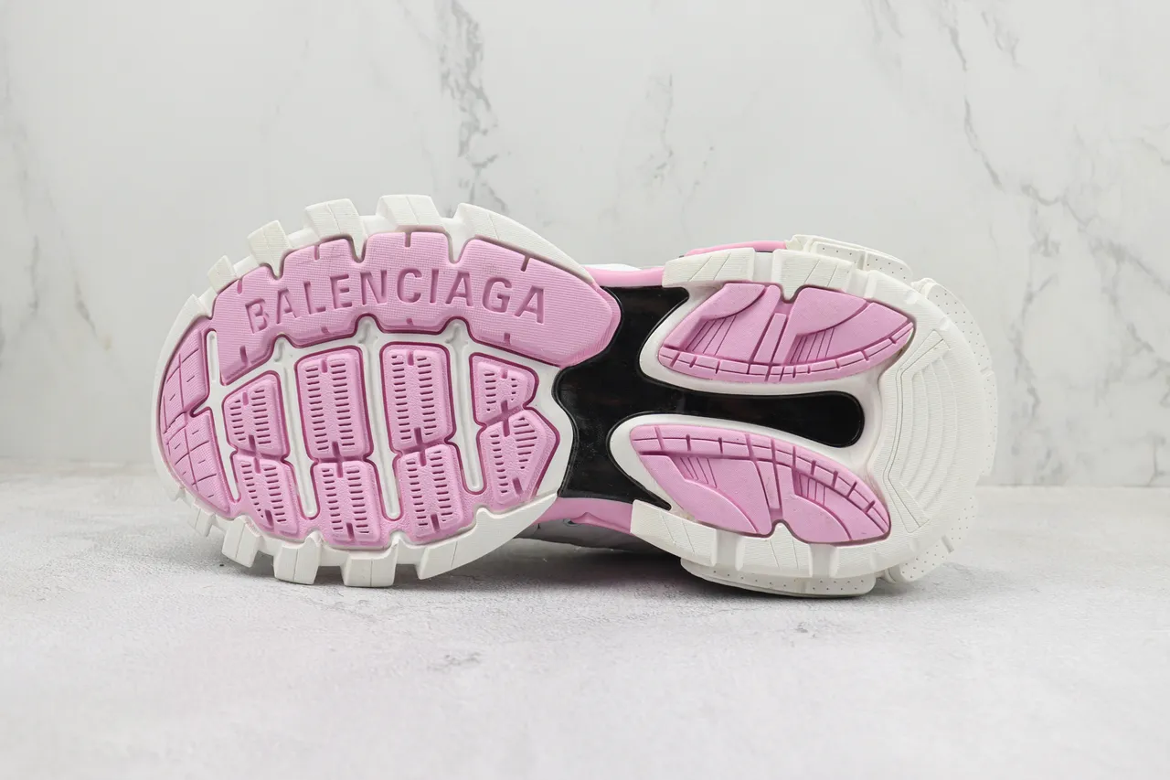 Balenciaga Track Trainer White Pink Gray Chunky Sneakers 8