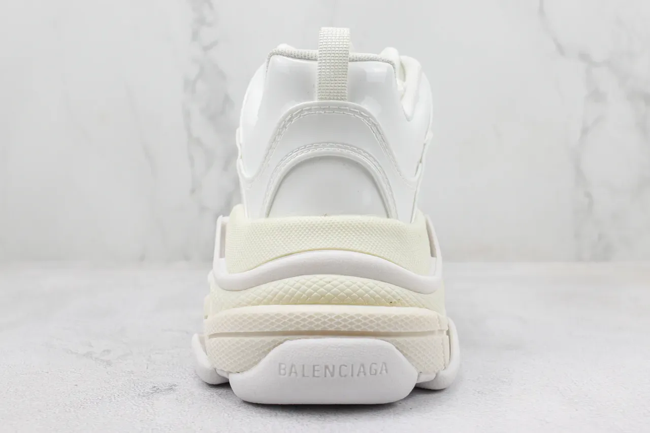 Balenciaga Triple S Sneakers Chunky Blanc et Crème 9