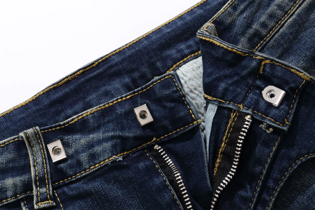 Balmain Distressed Indigo Denim Quilted Panel Shorts 9