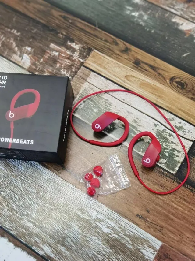 Beats Powerbeats Vermelho Fones Esportivos Open-Ear 9
