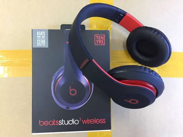 Beats Studio3 Wireless Negros Rojos Acabado Mate Anillo de Acento Over-ear Auriculares 2