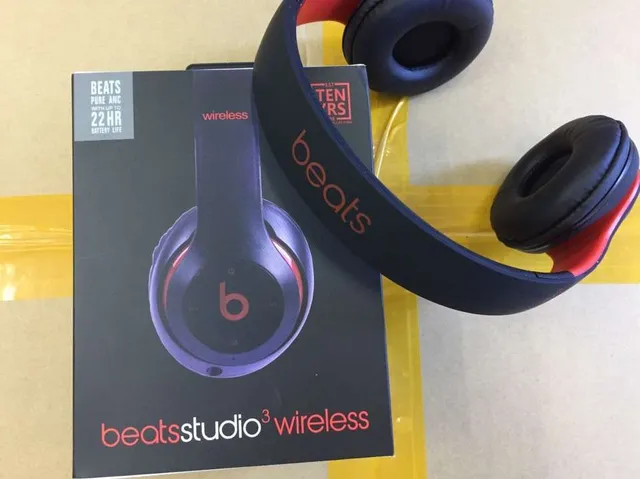 Beats Studio3 Wireless Negros Rojos Acabado Mate Anillo de Acento Over-ear Auriculares 4