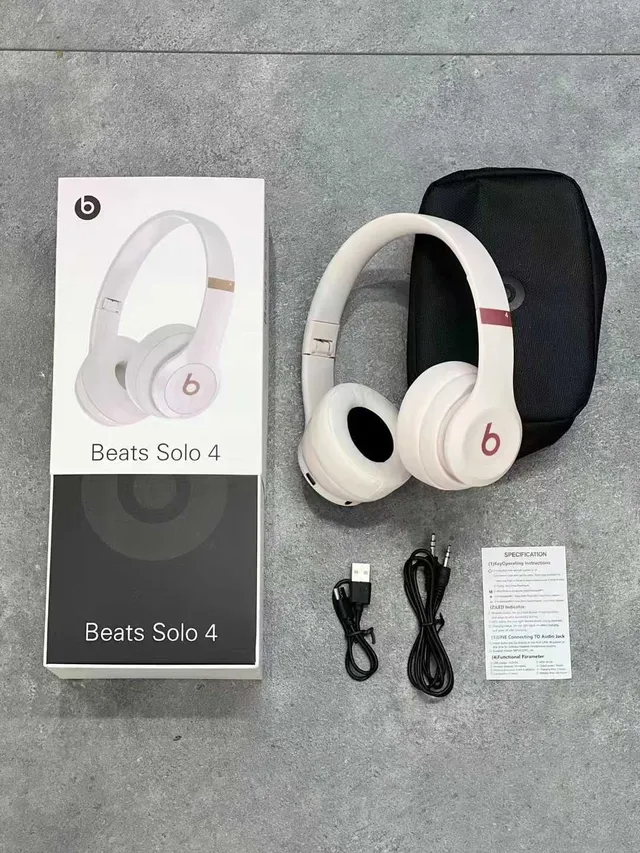 Beats Blanco Rosa Plegables Híbridos Auriculares Over-ear 3