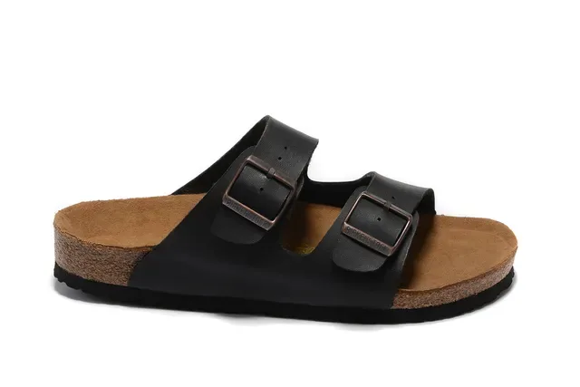 सैंडल Birkenstock Arizona काला दो पट्टी आरामदायक 4