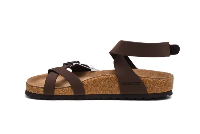 Birkenstock Arizona Sandalias de Cuero Marrón Casuales 4