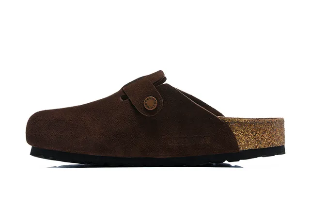 Birkenstock Arizona भूरा स्यूड क्लॉग 5
