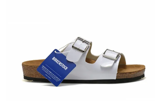 Birkenstock Arizona সাদা দুই স্ট্র্যাপ ক্যাজুয়াল স্যান্ডেল 2