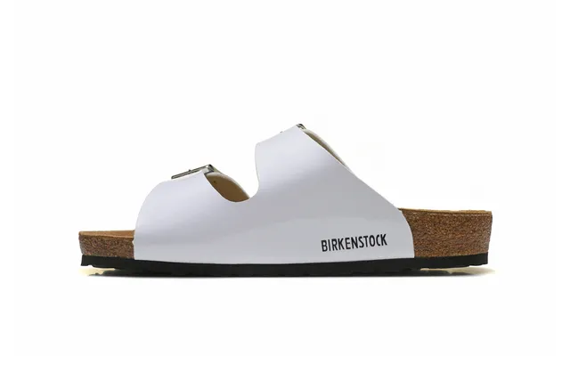 Birkenstock Arizona সাদা দুই স্ট্র্যাপ ক্যাজুয়াল স্যান্ডেল 4