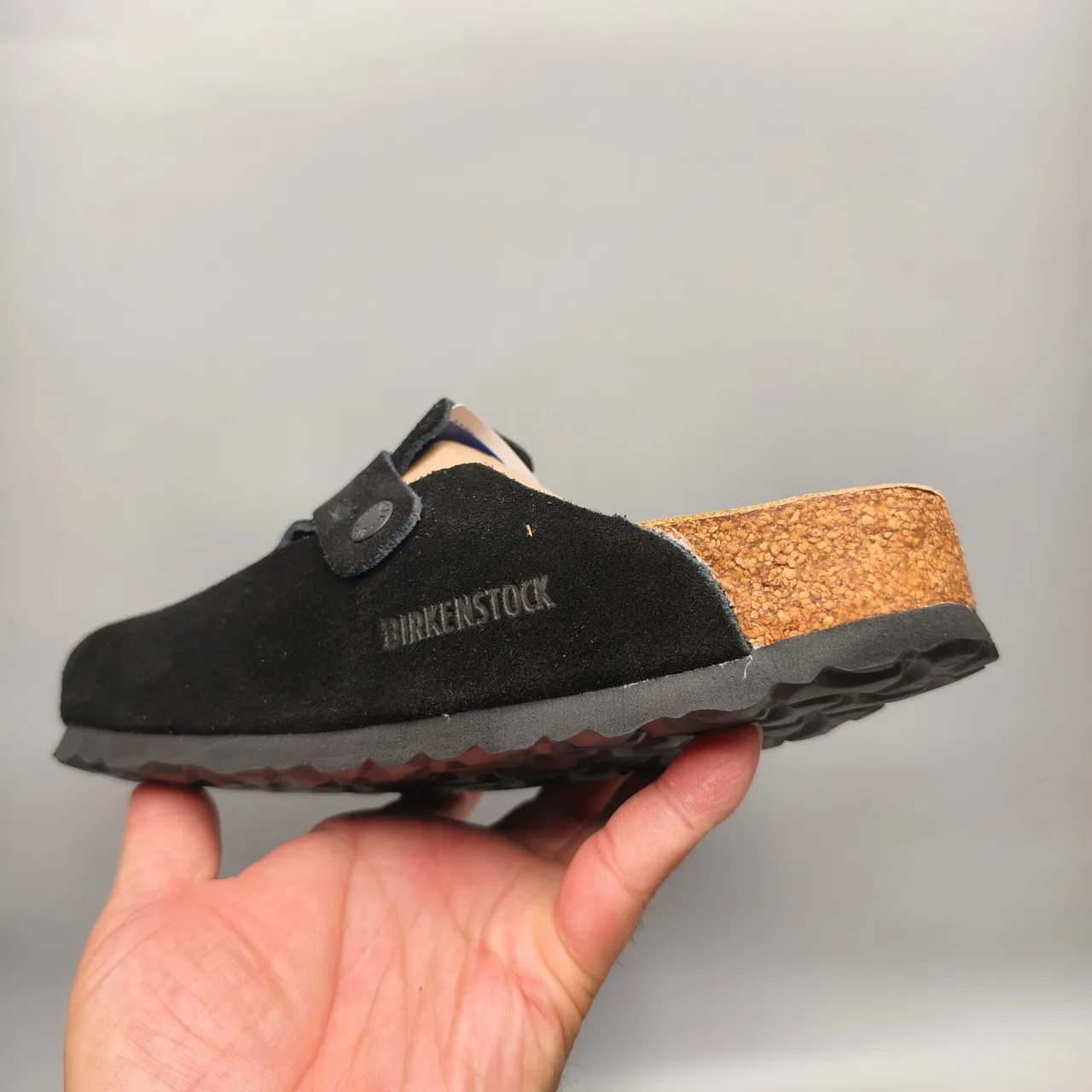 Birkenstock Boston Black Suede Clog 4