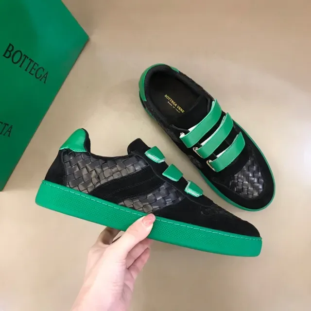 Bottega Veneta Andiamo Preto e Verde Intrecciato Tênis lifestyle 7