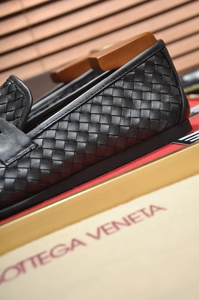 Bottega Veneta Andiamo Black Intrecciato Woven Leather Loafers 2