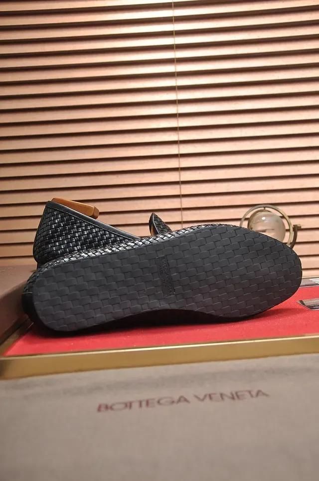 Bottega Veneta Andiamo Cuero Trenzado Negro Mocasines 3