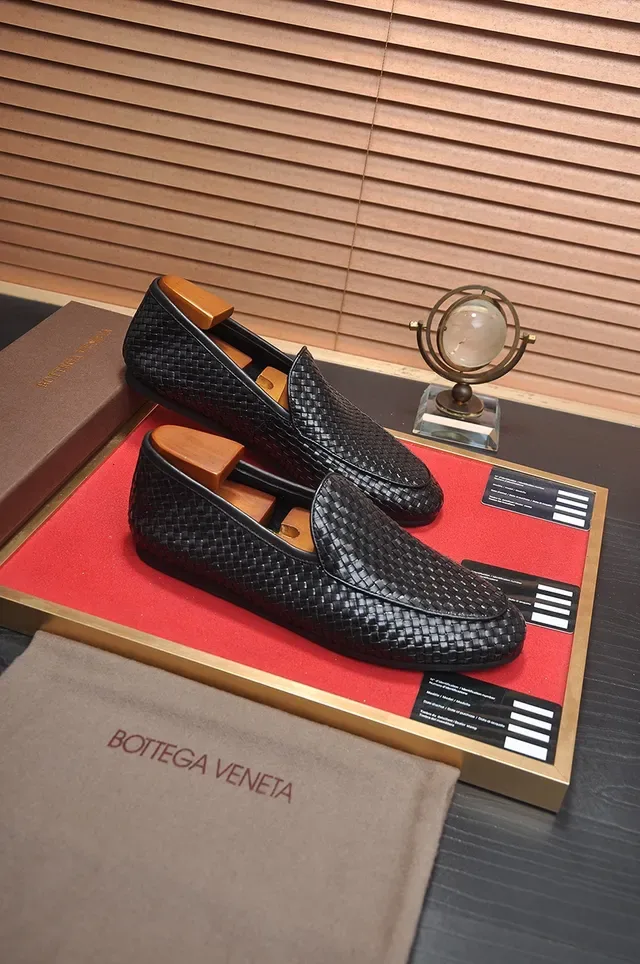 Bottega Veneta Andiamo Cuero Trenzado Negro Mocasines 4