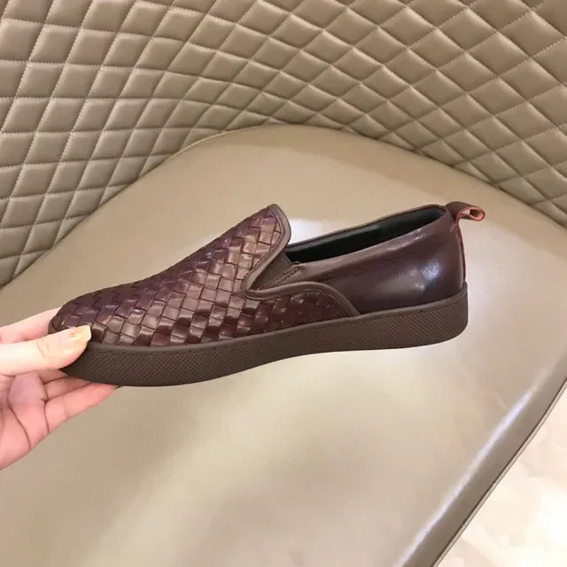 Bottega Veneta Cassette Loafer بني جلد مضفور مفتوح 3