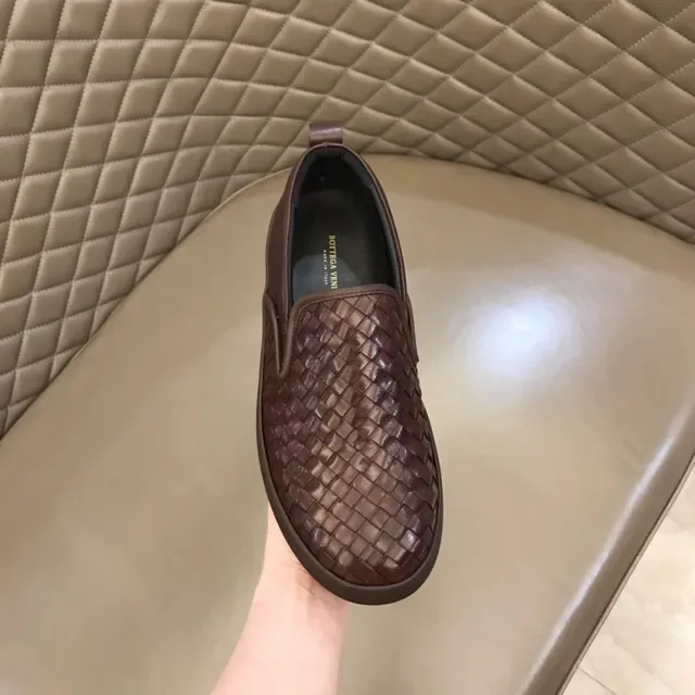 Bottega Veneta Cassette Loafer بني جلد مضفور مفتوح 4