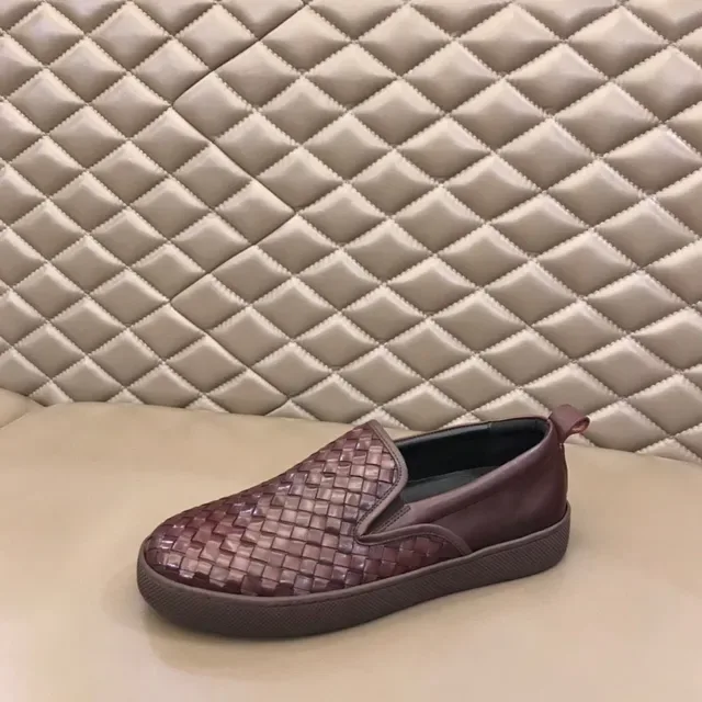 Bottega Veneta Cassette Loafer بني جلد مضفور مفتوح 5